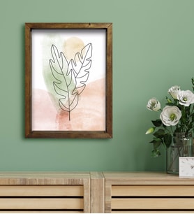 BK Gift Otel Odası Konseptli Doğal Masif Ahşap Çerçeveli Tablo 30x40cm-98