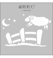 ARTDECO STENCİL 30X30CM KUZU 122