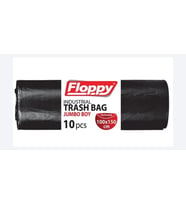 ŞeyliŞeyler - Floppy Jumbo Sanayi Tipi Çöp Poşeti 100x150 cm Siyah 10’lu 1 Adet
