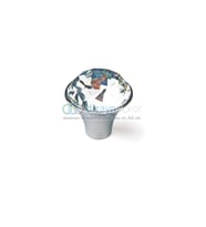 Kristal Cam Düğme Kulp Toyz 33 Mm. Parlak Krom