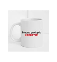 Duvar Yazılı Baskılı Kupa Bardak