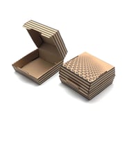 Hamburger Kutusu Kraft 12x12x7 Cips Kutusu Çok Amaçlı Kutu Karton Kutu Pasta Kutusu (10 Adet)