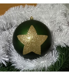 VIP DELUXE DEV BOYUT TOP SÜS 15 CM YEŞİL TOP SÜSLER DEV YILBAŞI AĞACI SÜSLERİ NOEL AĞACI SÜSLERİ