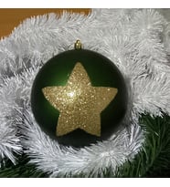 VIP DELUXE DEV BOYUT TOP SÜS 15 CM YEŞİL TOP SÜSLER DEV YILBAŞI AĞACI SÜSLERİ NOEL AĞACI SÜSLERİ