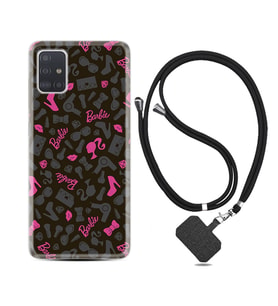Samsung a71 A72 A73 A7 A9 2018 C7 C9 Kılıf Boyun Askılı Silikon Barbie and Shoes 1413