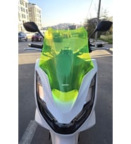 MOTOCAM Honda PCX Ön Cam 2021-2024 Model 47cm Neon Sarı Renkli 4mm SPORTİF