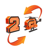 Pocket Morphers Dönüşebilen Numaralar Helikopter