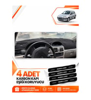 RENAULT CLİO 2 EKRANLI (1998-2001) Uyumlu Ön Torpido Koruma Kılıfı Halısı - Siyah