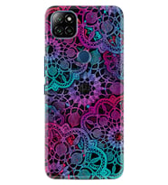 Casper E30 F20 X20 Kılıf Desemli Silikon Colurful Mandala 1667