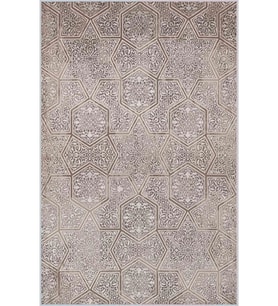 Eliana Home Baskılı, Yıkanabilir Kaymaz Taban Salon Halısı LNA1278 100x150 cm (Kahverengi)