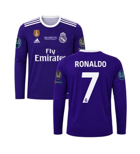 Ronaldo 2017 Real Madrid Mor Uzun Kollu Retro Futbol Forması