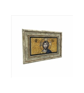 İsa Mozaiği Ayasofya Baskılı Taş Tablo 20x30