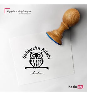 Kişiye Özel Kitap Damgası Kitap Mührü Kaşe Kitap Mühür Özel Damga 07