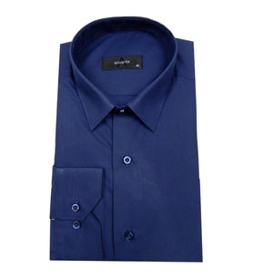 Erkek Slim Fit Gömlek Bgl-st00070 (Lacivert)