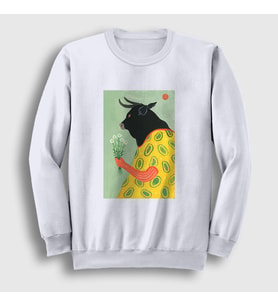 Presmono Unisex Beyaz Boyfriend Valentine's Day Sevgililer Günü Sweatshirt 284281tt