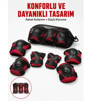 Kaykay Paten Scooter Bisiklet Koruyucu Ekipman Seti Darbe Emici Koruma