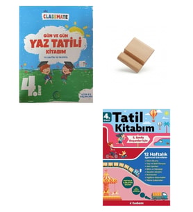 Okyanus Classmate 4'den 5'e Geçenler İçin Yaz Tatil Kitabı ve Tudem Yaz Tatil Kampı + Telefon Standı