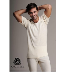 HASYÜN 1000 ERKEK %100 YÜN KISA KOL FANİLA 3 ADET (Ekru)
