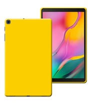 Samsung Galaxy Tab A SM T510 10,1 inç Lansman Silikon Yumuşak Dokulu Kılıf (Sarı)