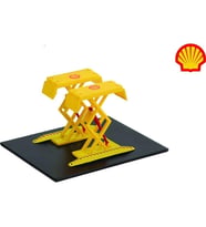 Greenlight Otomotiv Çift Makaslı Platformlar Seri 1 Shell Oil 1:64 Model Taşıt Aksesuarı