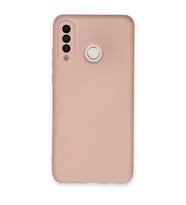 Huawei P30 Lite Kılıf Nano İçi Kadife Silikon - Pudra