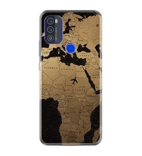 Reeder P13 Blue Max Pro 2021 Kılıf Silikon Desen Özel Seri Map Planet 1656