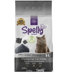 SPELLY PREMİUM KEDİ KUMU AKTİF KARBON 5 L