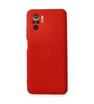 Xiaomi Redmi Note 10 Kılıf Nano İçi Kadife Silikon - Kırmızı