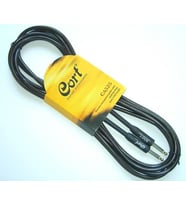 Cort CA525BK Noisless Enstrüman Kablosu  Gürültüsüz Gitar Kablosu - 5m / Siyah