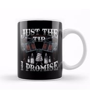 Just The Tip I Promise Tattoo Artist Inked Pun Kupa Bardak Porselen