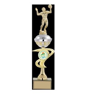 ODAK KUPA - Figürlü Kupalar - Voleybol Erkek Figürlü Kupalar FG-065 C - 45 cm