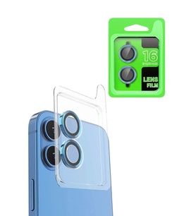 Newface Apple iPhone 16 Plus Raze Metal Kamera Lens - Lacivert