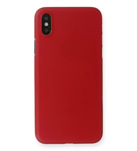 Newface Apple iPhone X Kılıf PP Ultra İnce Kapak - Kırmızı