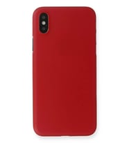 Newface Apple iPhone X Kılıf PP Ultra İnce Kapak - Kırmızı