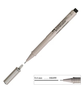 Faber Castell Ecco Pigment Çizim Kalemi 0.4 mm Siyah