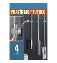 ModaCar Yapışkanlı Pratik Mop Tutucu 4 ADET