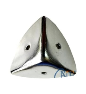 Dekoratif, Kutu, Sandık Köşesi - 45X28 Mm, Büyük, Nikel, 100 Adet