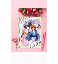Ruroini Kenshin Anime Defter 1 Adet Özel Tasarım A4 Boyutu Telli Çizgili Defter 21*29 Cm