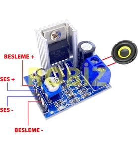 Ses Yükseltici Amfi Modül 12V 18W Müzik AB Sınıf Kuvvetlendirici Yükseltici Amfilikatör Kart 4 Ohm Hoparlör Tek Kanal
