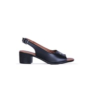Moda Ayakkabı 549 Kadın 5Cm Topuklu Sandalet Ayakkabı (Siyah)