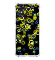 Xiaomi Redmi Note 11s Kamera ve Köşe  Korumalı Antishock Kapak Semboller Tasarımlı Şeffaf Kılıf