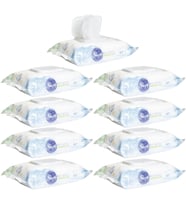 Sleepy Islak Havlu Mendil Pamuklu Yenidoğan Natural Bambu 40 Yaprak 9 Lu Set (360 Yaprak)