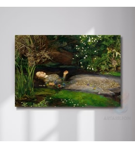 Kanvas John Everett Millais OPHELIA Ev Ofis Dekoru Klasik Duvar Tablosu Baskı Tablo