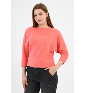 Kadın Yarasa Kol Bluz (B19-34418-WN) (Gül Kurusu)