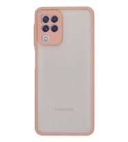 Galaxy A22 Kılıf Montreal Silikon Kapak - Pembe