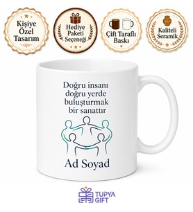 İnsan Kaynakları Uzmanına İsimli Kupa Bardak Özel Tasarım Hediye