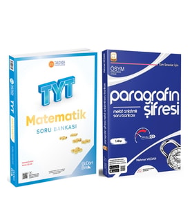 ÜçDörtBeş TYT Matematik Soru Bankası ve Parağrafın Şifresi Metot Anlatımlı Soru Bankası 2 Kitap Set
