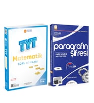 ÜçDörtBeş TYT Matematik Soru Bankası ve Parağrafın Şifresi Metot Anlatımlı Soru Bankası 2 Kitap Set