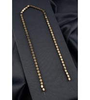 Hematit Doğal Taş Parlak Antik Sarı Dikdörtgen Kesim 4x6mm Dizi