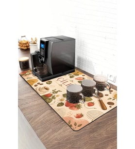 Valerine Life Barista Kahve Barı Matı 40x90cm Espresso Makinesi Çaycı Altlığı Çilekli Kahve